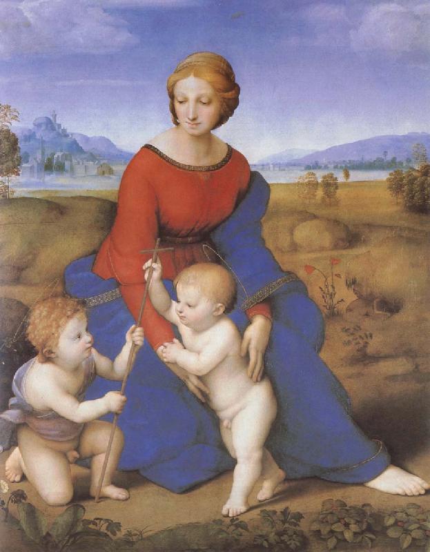 RAFFAELLO Sanzio The virgin mary  on the grass oil painting picture